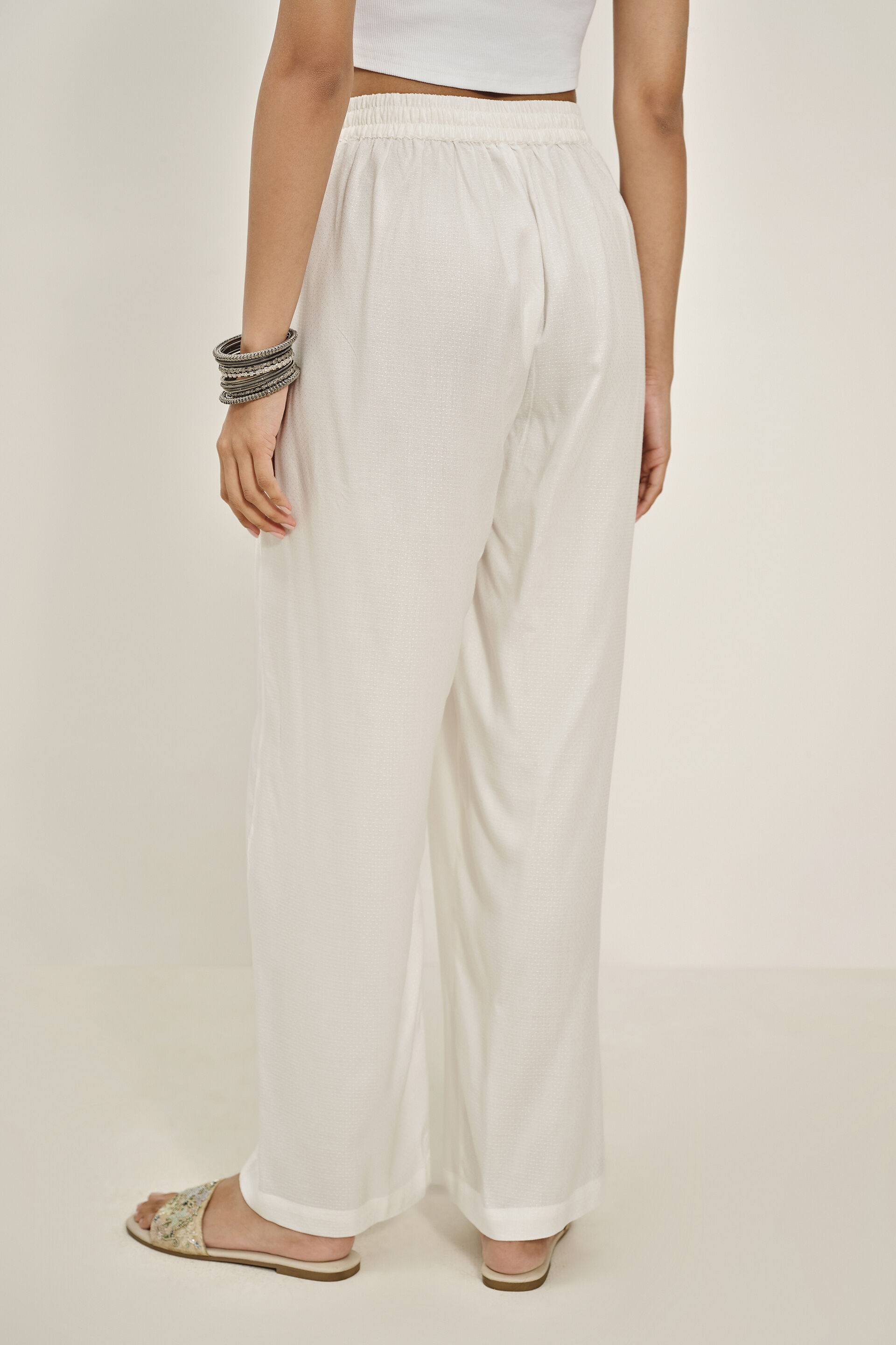 Kaaya White Trousers, White, image 5
